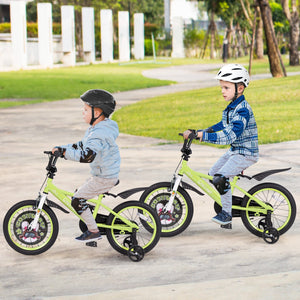 16 Inch Kids Bike Adjustable with Detachable Training Wheels for 4-8 Years Old-16 inches view 3