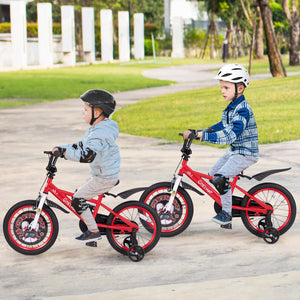 16 Inch Kids Bike Adjustable with Storage Basket and Double Brake for 4-8 Years Old-16 inches view 3