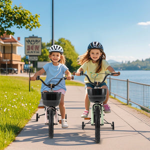 16-Inch Kids Bike Adjustable with Training Wheels for 4-7 Years Old view 3