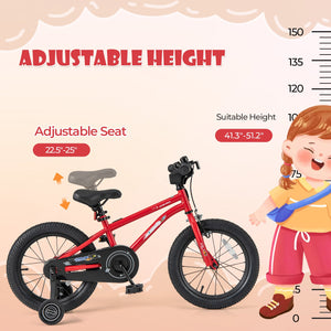 16-Inch Kids Bike Ages 4-7 with Handbrake and Coaster Brake and Bell Ring-16 inches view 5