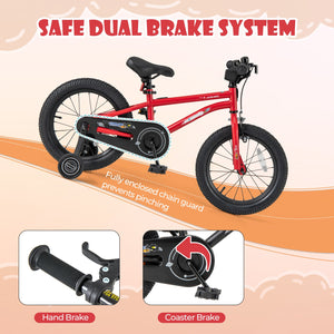 16-Inch Kids Bike Ages 4-7 with Handbrake and Coaster Brake and Bell Ring-16 inches view 6