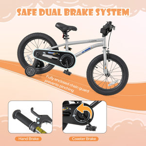 16-Inch Kids Bike Bicycle for Boys Girls 4-7 Adjustable with High Carbon Steel Frame-16 inches view 6