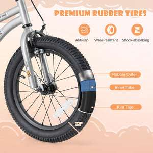 16-Inch Kids Bike Bicycle for Boys Girls 4-7 Adjustable with High Carbon Steel Frame-16 inches view 9