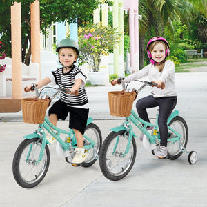 16 Inch Kids Bike Bicycle with Training Wheels and 2 Brake System Ages 4-7 Years Old-16 inches view 3