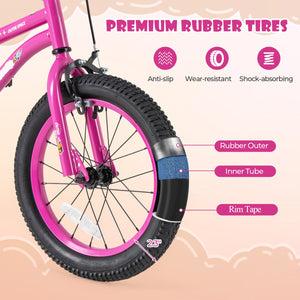 16-Inch Kids Bike for 4-7 Years Old Adjustable with Removable Training Wheels-16 inches view 6