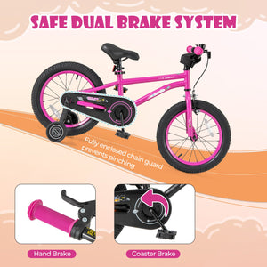 16-Inch Kids Bike for 4-7 Years Old Adjustable with Removable Training Wheels-16 inches view 9