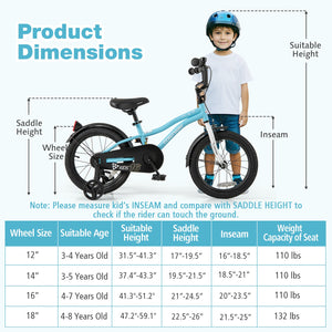 16-Inch Kids Bike for 4-7 Years Old Children Bicycle with Training Wheels view 4