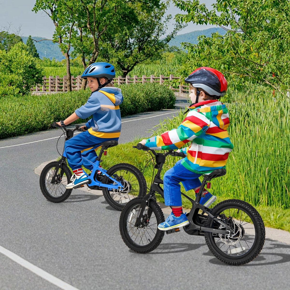 16 Inch Kids Bike Lightweight with 2 Removable Training Wheels for Aged 4-7-16 inches view 3