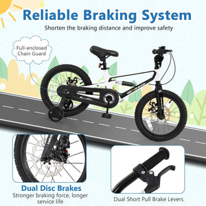 16 Inch Kids Bike Magnesium Alloy Bicycle Adjustable for Aged 4 to 7-16 inches view 5