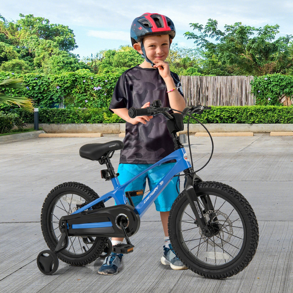 16 Inch Kids Bike Magnesium Alloy Training Bicycle Adjustable for 4 to 7 Years Old-16 inches view 2