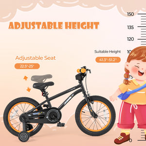 16-Inch Kids Bike Sport Bicycle for 4-7 Years Old with Adjustable Seat and Reflectors-16 inches view 5