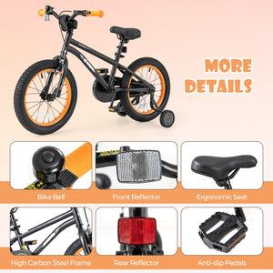 16-Inch Kids Bike Sport Bicycle for 4-7 Years Old with Adjustable Seat and Reflectors-16 inches view 7