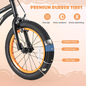 16-Inch Kids Bike Sport Bicycle for 4-7 Years Old with Adjustable Seat and Reflectors-16 inches view 8