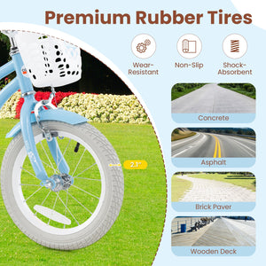 16 Inch Kids Bike with Adjustable Handlebar and Seat for 4-7 Year Old view 5