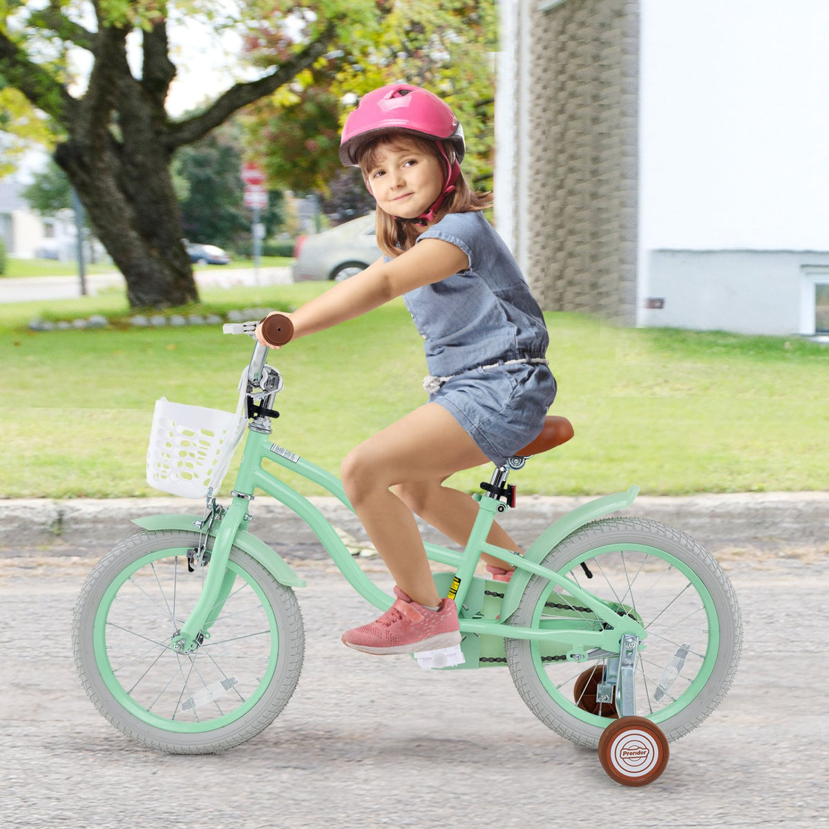 16 Inch Kids Bike with Adjustable Seat and Bell for Kids 3-8 Years Olds-16 inches view 2