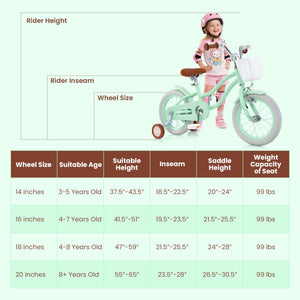 16 Inch Kids Bike with Adjustable Seat and Bell for Kids 3-8 Years Olds-16 inches view 4