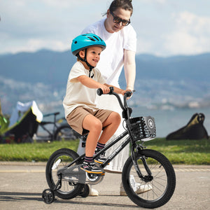 16 Inch Kids Bike with Basket and Training Wheels for Children Aged 4-7 Years Old view 2