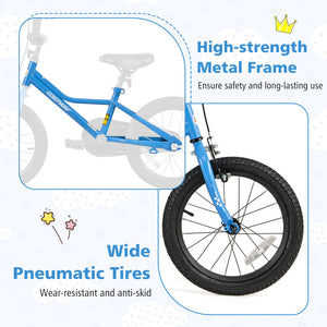 16 Inch Kids Bike with Removable Training Wheels for Aged 4-7 Years Old view 7