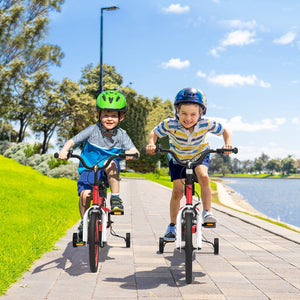16 Inch Kids Bike with Removable Training Wheels-Red view 2