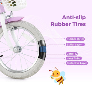 16 Inches Girls Bike Kids Bicycle with Doll Seat and Streamers for Children 4-7 Years Old view 6