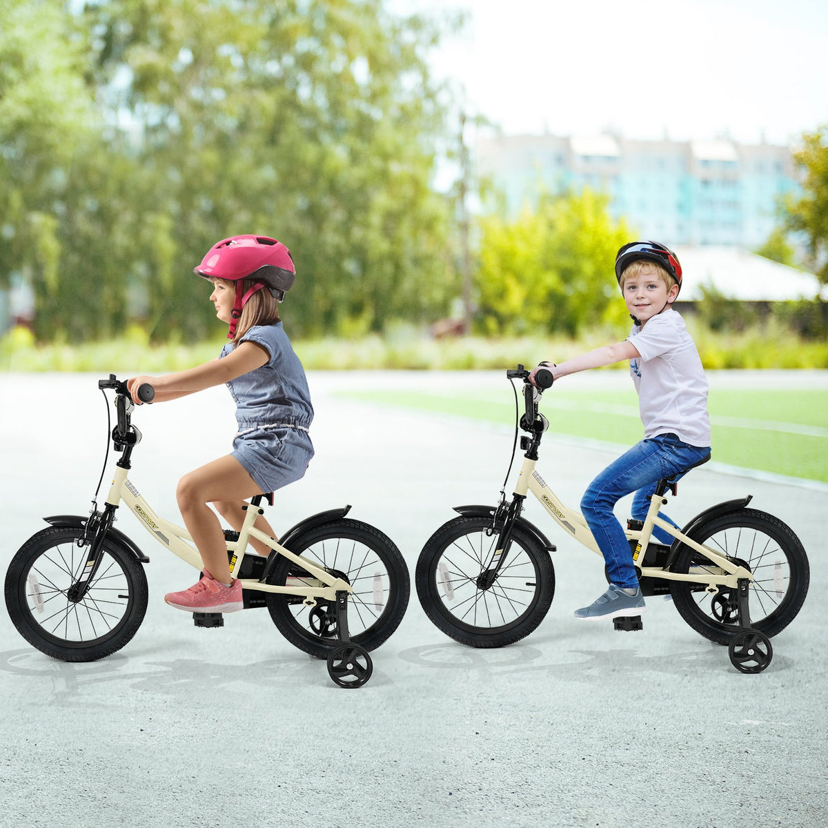16 Inches Kids Bike Sport Bicycle with Removable Training Wheels view 3
