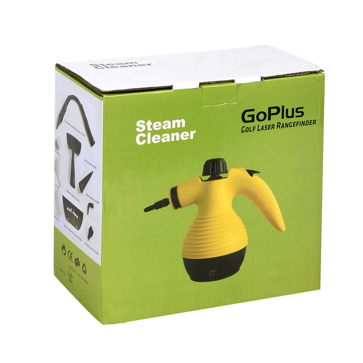 1050W Multi-Purpose Handheld Pressurized Steam Cleaner-Yellow view 4