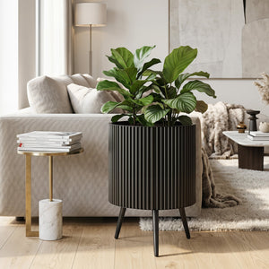 16.5 Inch Plant Pot with Stand and Tapered Legs for Garden view 2