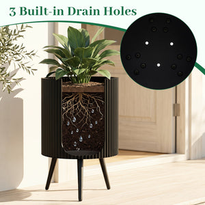 16.5 Inch Plant Pot with Stand and Tapered Legs for Garden view 7