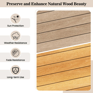 16 oz Wood Oil Cleaner and Brightener for Outdoor and Indoor Furniture Set of 2 view 9