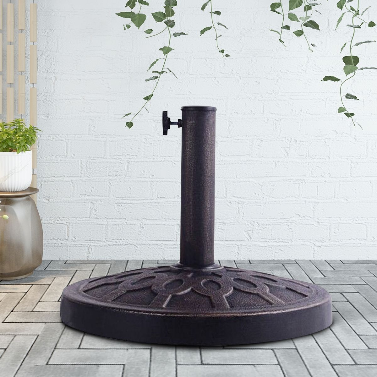 30lbs 18 Inch Heavy Duty Outdoor Patio Market Umbrella Base view 2