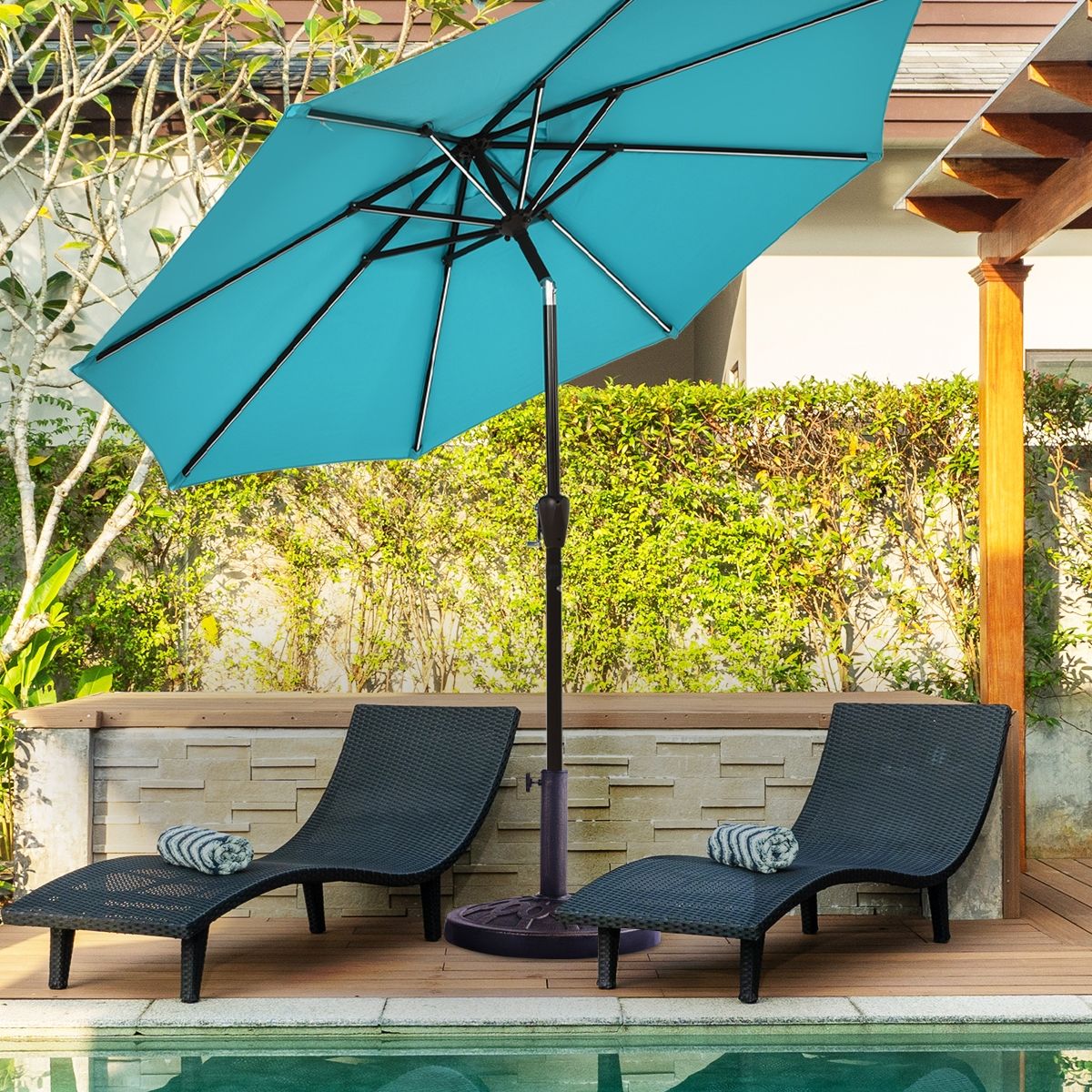 30lbs 18 Inch Heavy Duty Outdoor Patio Market Umbrella Base view 5