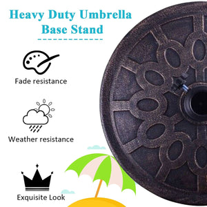 30lbs 18 Inch Heavy Duty Outdoor Patio Market Umbrella Base view 9