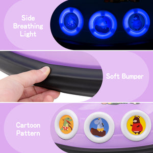 12V Electric Ride On Car with Remote Control and Flashing LED Lights-Purple view 9