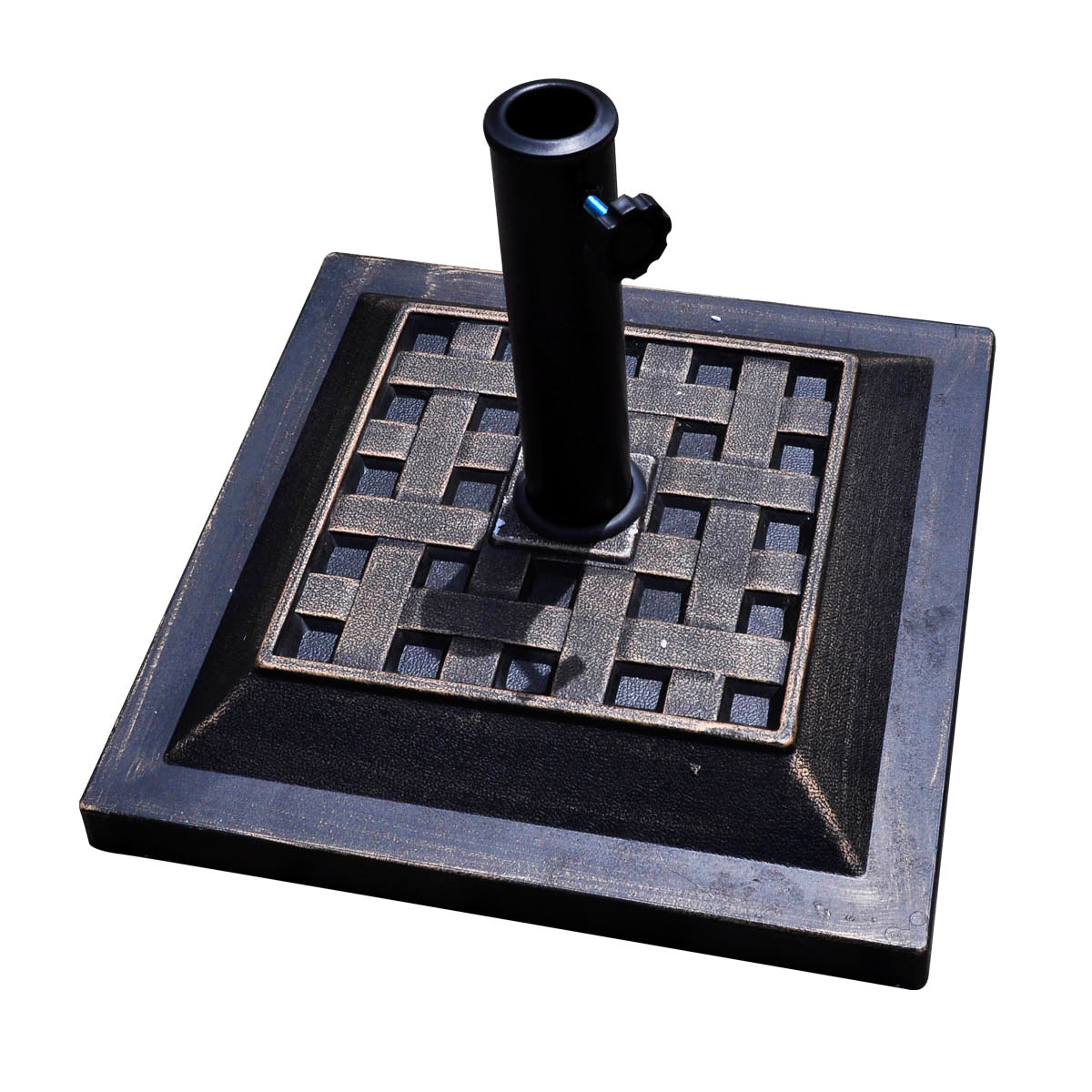 17.5 Inch Heavy Duty Square Umbrella Base Stand of 30 lbs for Outdoor view 4