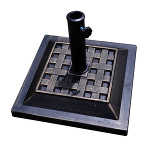 17.5 Inch Heavy Duty Square Umbrella Base Stand of 30 lbs for Outdoor view 4