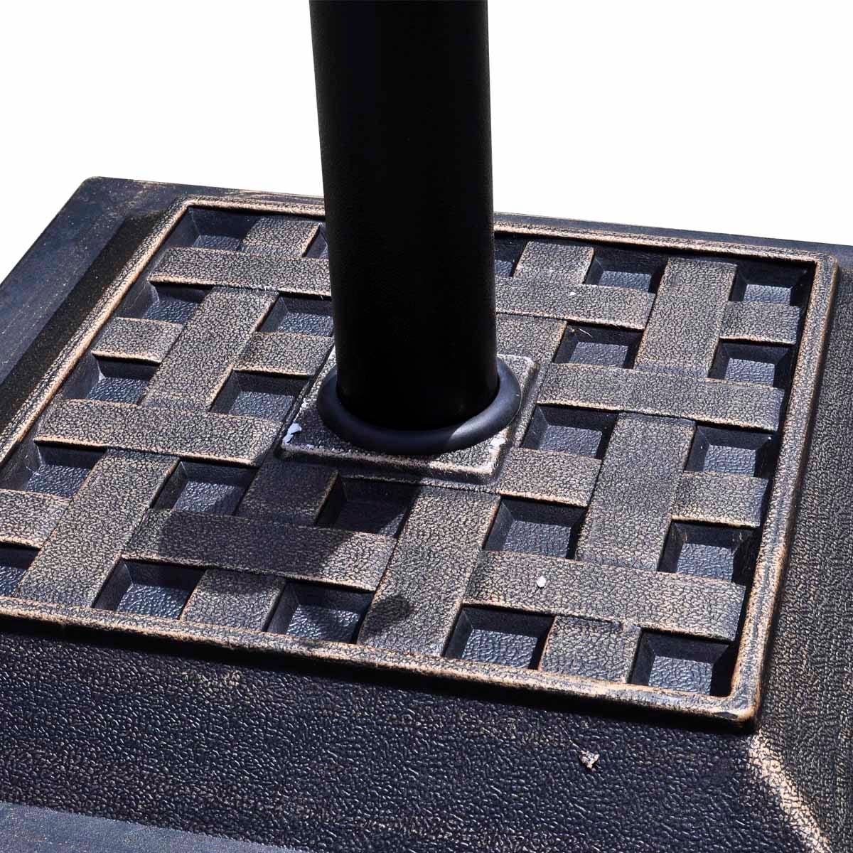 17.5 Inch Heavy Duty Square Umbrella Base Stand of 30 lbs for Outdoor view 7