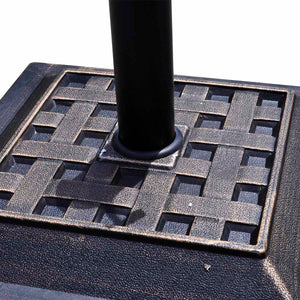 17.5 Inch Heavy Duty Square Umbrella Base Stand of 30 lbs for Outdoor view 7