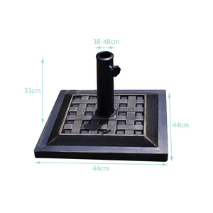 17.5 Inch Heavy Duty Square Umbrella Base Stand of 30 lbs for Outdoor view 5