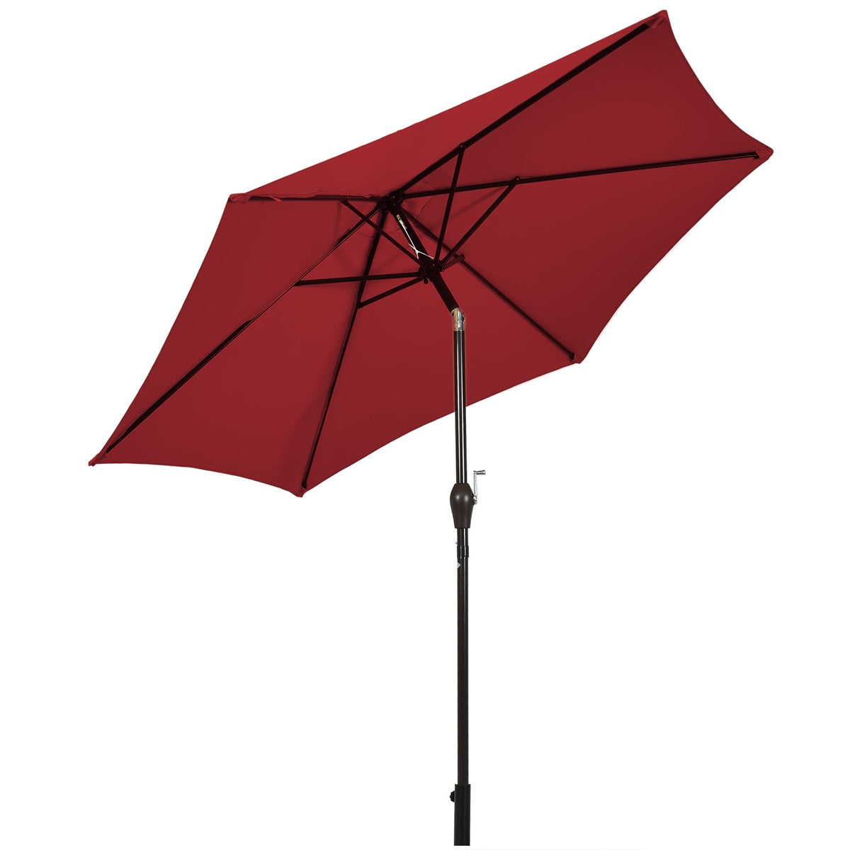 10 Feet Outdoor Patio Umbrella with Tilt Adjustment and Crank view 4