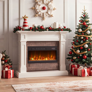 18/23/26 Inch 1500W Electric Fireplace Insert with Remote Control-23 inches view 2