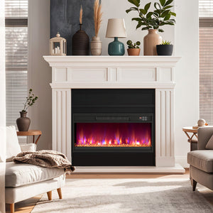 18/23/26 Inch 1500W Electric Fireplace Insert with Remote Control-26 inches view 5