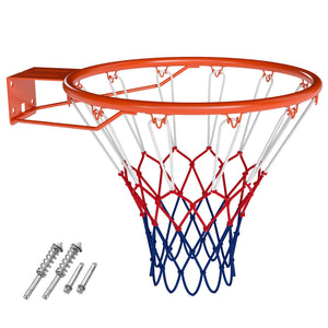 18 inches Basketball Rim Heavy Duty Wall Mounted Basketball Rim Goal Replacement-Orange