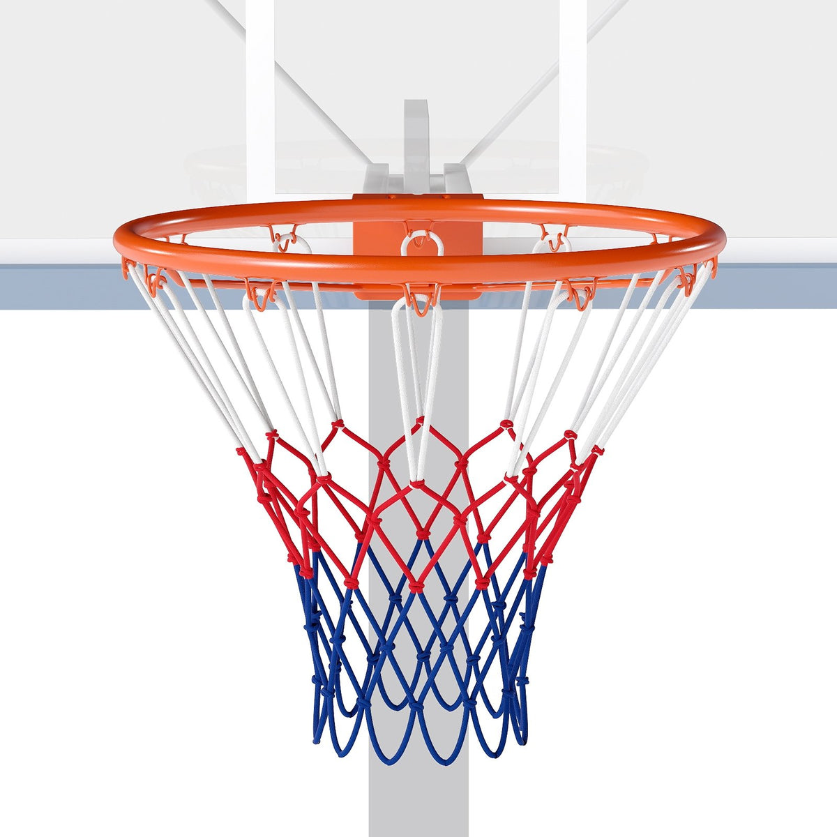 18 inches Basketball Rim Heavy Duty Wall Mounted Basketball Rim Goal Replacement-Orange view 4