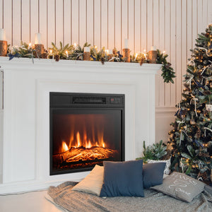 18 Inch Electric Fireplace Inserted with Adjustable LED Flame view 2