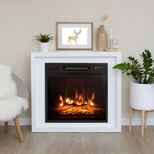 18 Inch Electric Fireplace Inserted with Adjustable LED Flame view 7