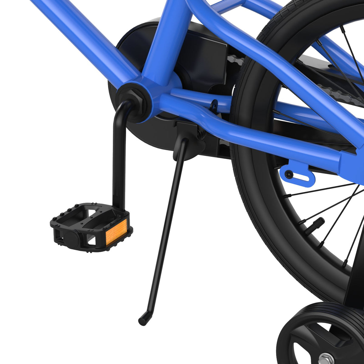 18 Feet Kids Bike with Removable Training Wheels-Blue view 7