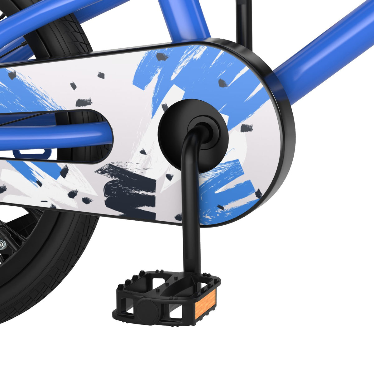 18 Feet Kids Bike with Removable Training Wheels-Blue view 9