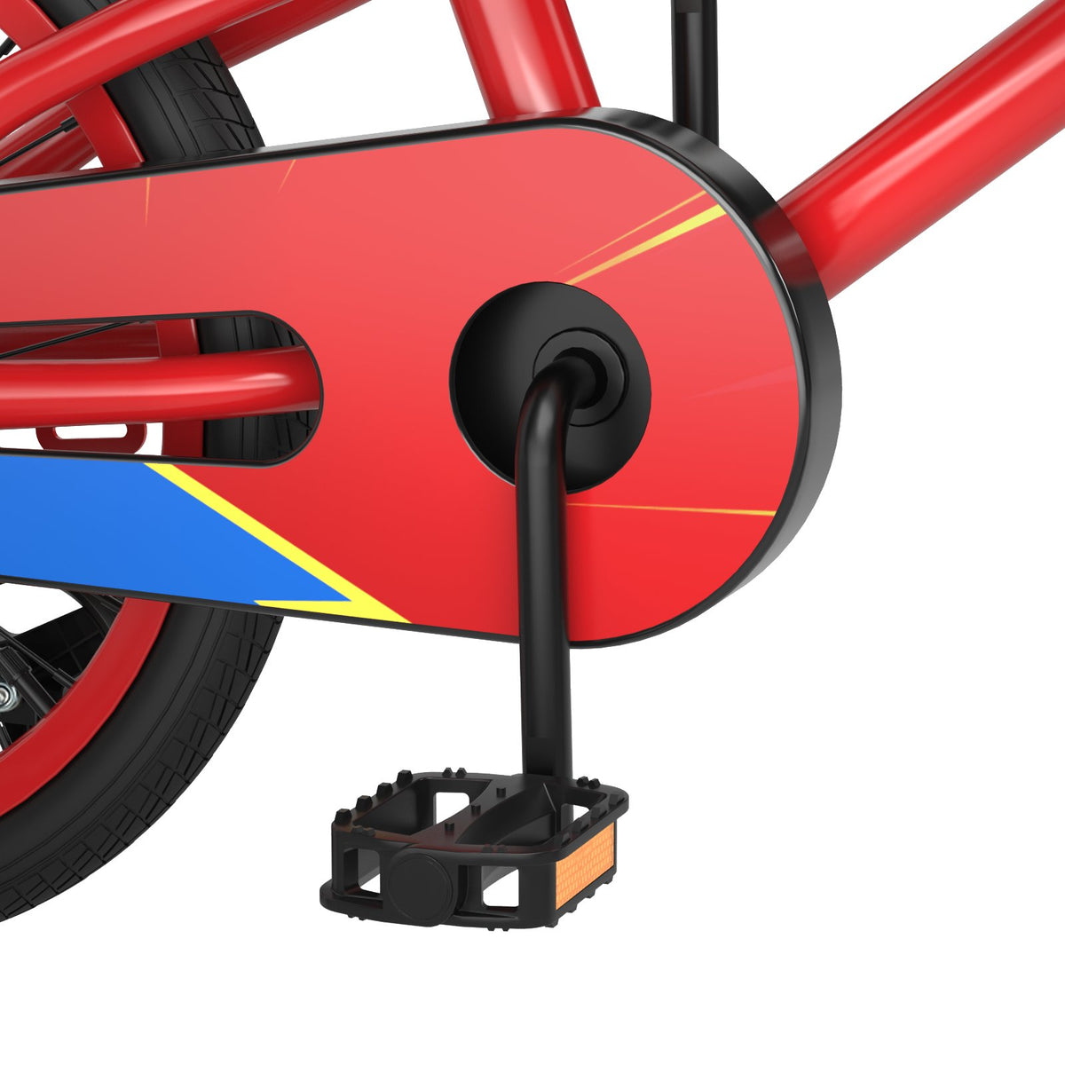 18 Feet Kids Bike with Removable Training Wheels-Red view 7