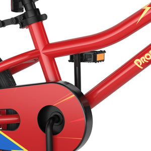 18 Feet Kids Bike with Removable Training Wheels-Red view 9