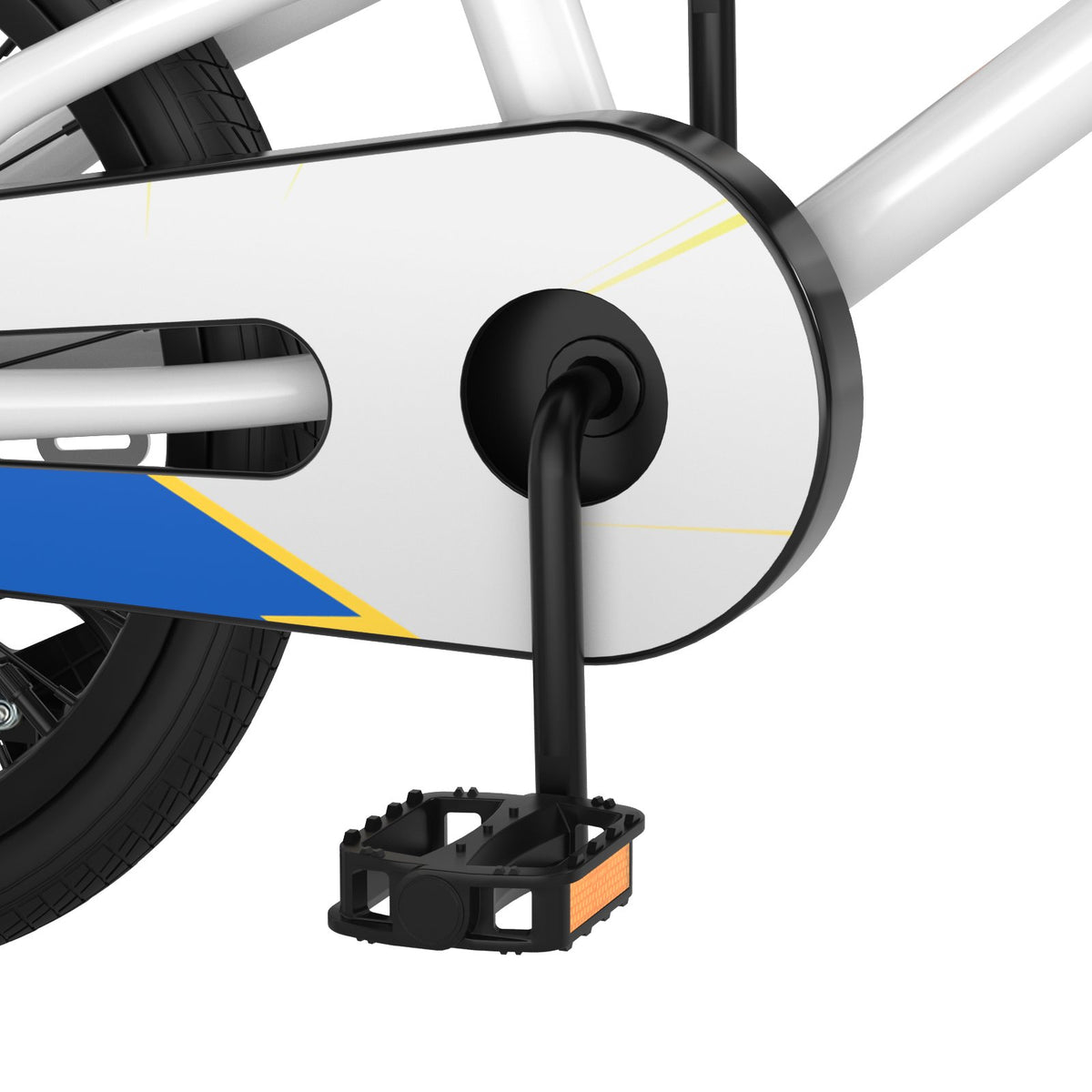 18 Feet Kids Bike with Removable Training Wheels-White view 6